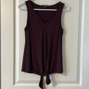Ladies Jersey cotton tee with waist ties.